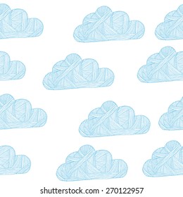 blue cloud pattern