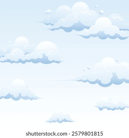 blue cloud sky landscape space view background illustration design