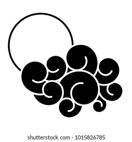 blue cloud and sun climate cartoon image