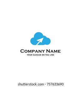 blue cloud travel logo