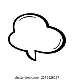 Blue cloud vector illustration with soft and minimalist cartoon style. Suitable for sky background, graphic design, poster, banner, animation or other creative projects. The clouds are drawn with fine