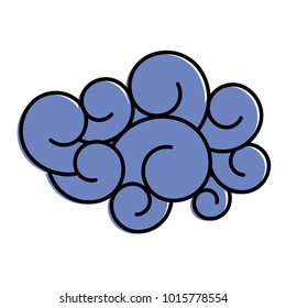 blue cloud weather climate cartoon image