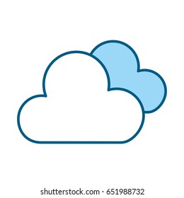 blue clouds cartoon