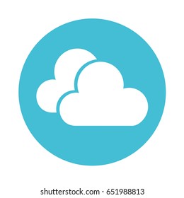 blue clouds cartoon