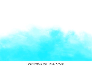 Fundo De Padrão Aquarela De Nuvens Azuis Com Espaço De Cópia. Ilustração de vetor