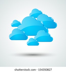 Blue clouds for Your design