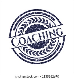 Blue Coaching distressed rubber texture