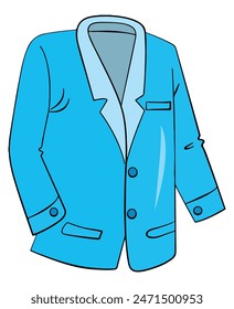 Eine blaue Vektorillustration