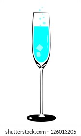 blue cocktail