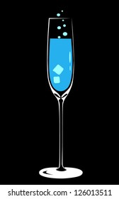 blue cocktail