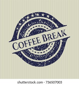 Blue Coffee Break distressed rubber texture