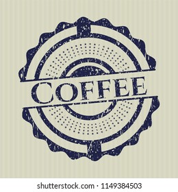 Blue Coffee distress rubber grunge texture stamp
