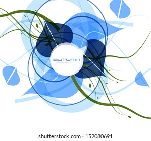 Blue cold abstract vector background