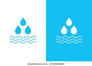 Gota de colágeno azul aislada sobre fondo transparente. Vector de gota de suero realista de la sustancia o de la esencia del colágeno. Conjunto de gota de agua