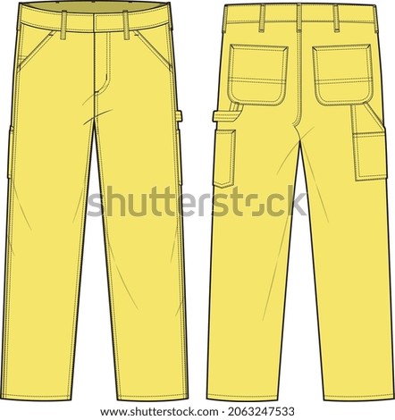 BLUE COLLAR WORK WEAR UNIFORM PANT FOR WORKERS VECTOR 