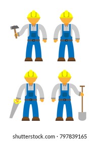 Blue collar workers set
 