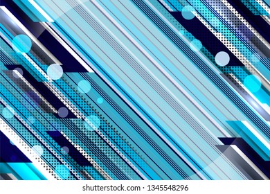 blue color abstract background design with stripes and dots texture for web, advertising, media and presentation concepts, vector illustration