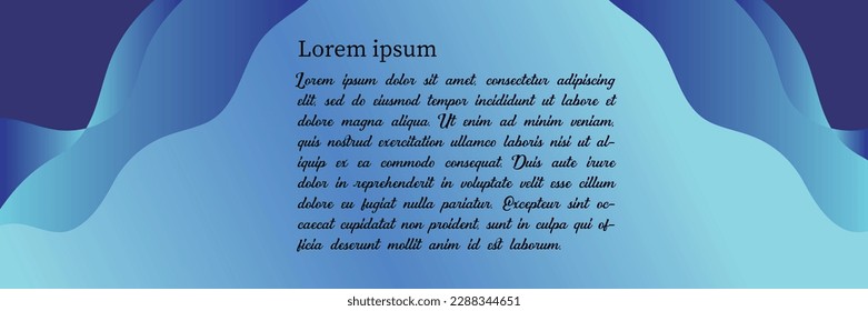 blauer abstrakter Hintergrund und Webheader-Banner-Header