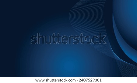 blue color abstract background.Dynamic shapes composition. Vector 