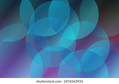 Blue color abstract bubble effect background. Creative geometric Abstract gradient Wallpaper background For Web and Mobile Applications, business infographic and social media, modern decoration.