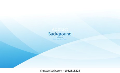 blue color abstract curved gradient background, vector art