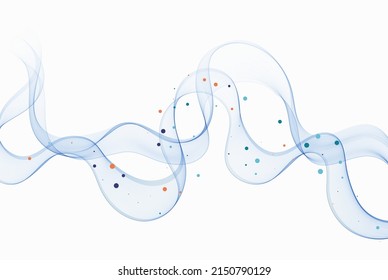 Blue color, abstract element. Abstract blue wave background.