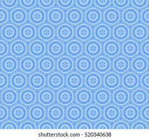 blue color. Abstract floral seamless pattern. geometry design. Vector. Texture for holiday cards, Valentines day, wedding invitations