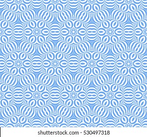 blue color. Abstract floral seamless pattern. geometry design. Vector. Texture for holiday cards, Valentines day, wedding invitations
