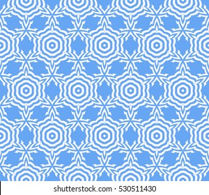 blue color. Abstract floral seamless pattern. geometry design. Vector. Texture for holiday cards, Valentines day, wedding invitations