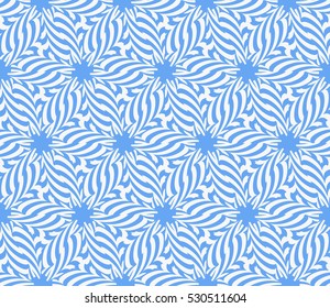 blue color. Abstract floral seamless pattern. geometry design. Vector. Texture for holiday cards, Valentines day, wedding invitations