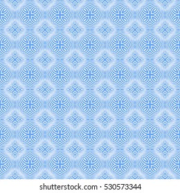blue color. Abstract floral seamless pattern. geometry design. Vector. Texture for holiday cards, Valentines day, wedding invitations