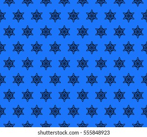 blue color. Abstract floral seamless pattern. geometry design. Vector. for invitation, bridal, wedding, wallpaper