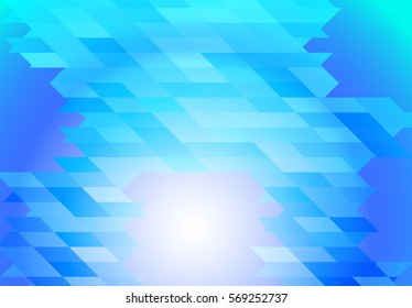 Blue color abstract geometric banner with triangle shapes. Can be used in website background or advertising