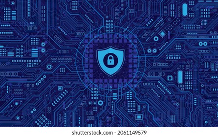 Blue color abstract hi speed internet technology.Cyber Security .Data protection.Technology Concept.Privacy Business Internet