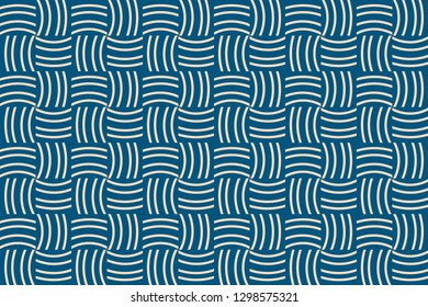 Blue color. Abstract Pattern Texture or Background. Vector seamless pattern
