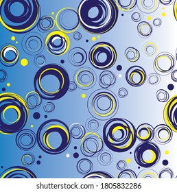 Blue color abstract patterns and background