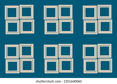 Blue color. abstract seamless geometric pattern. for wallpapers, web page background, surface textures, Image for advertising booklets, banners. Vector illustration