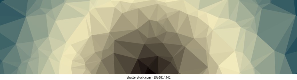 Blue Color Abstract trianglify Generative Art background illustration