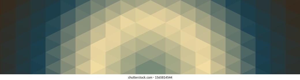 Blue Color Abstract trianglify Generative Art background illustration