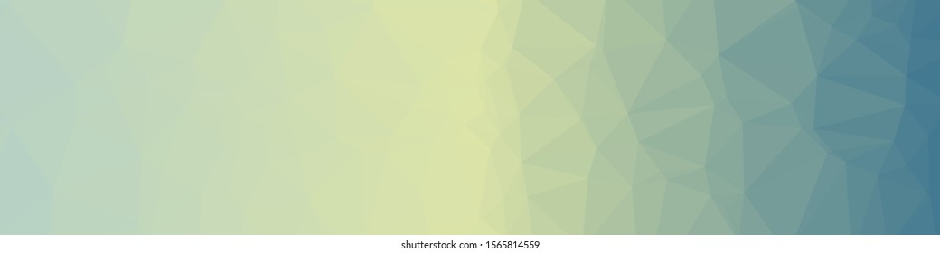 Blue Color Abstract trianglify Generative Art background illustration