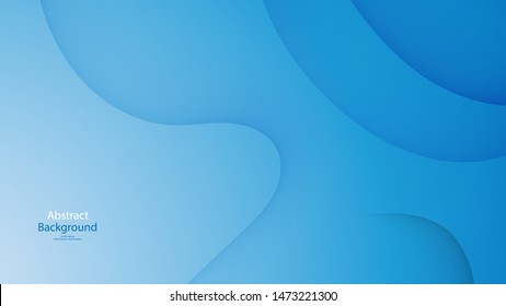 Blue color background abstract art vector 