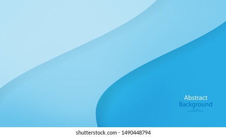 Blue color background abstract art vector 