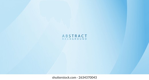 Blue color background abstract art vector illustration in wave shape