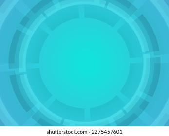 Blue Color Background decorated with Technology Circles. Suitable for Technology Designt
