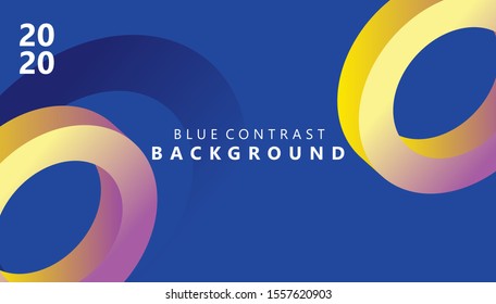 Blue color background design. Fluid gradient shapes composition. Futuristic design landing page.