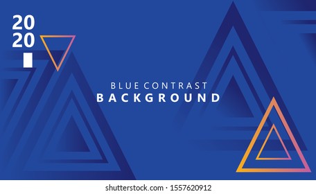 Blue color background design. Fluid gradient shapes composition. Futuristic design landing page.