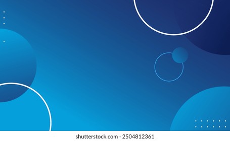 blue color background. Dynamic shapes composition. Eps10 vector