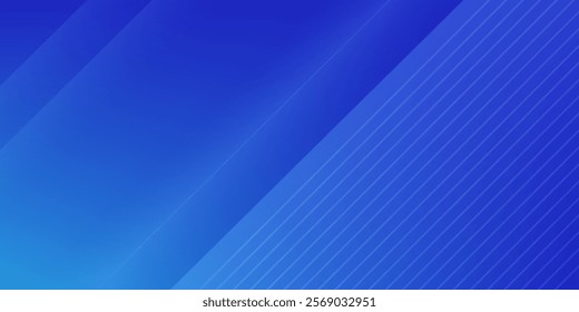 Blue color background. Dynamic shapes composition. Vector illustration