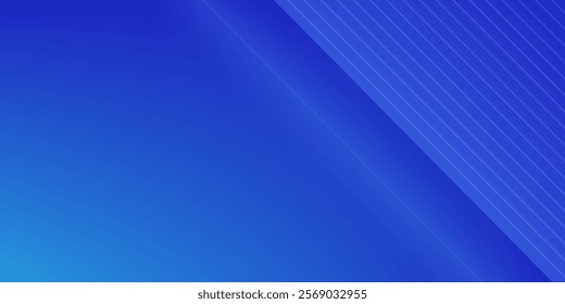Blue color background. Dynamic shapes composition. Vector illustration