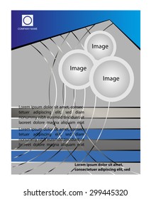 Blue color background with space for your message 